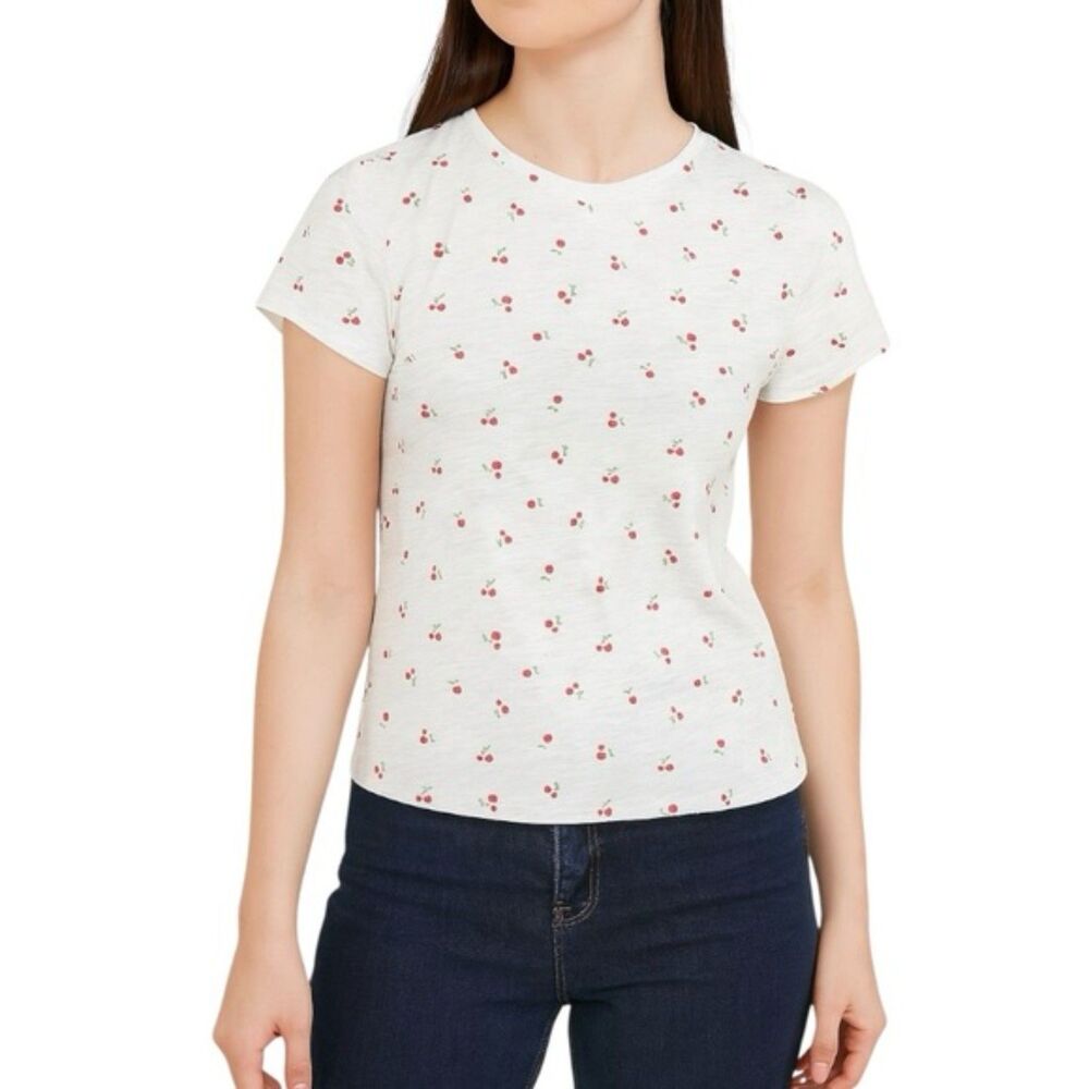 NWOT Sugarkiss Women’s Cherry Print T-Shirt | Size Large